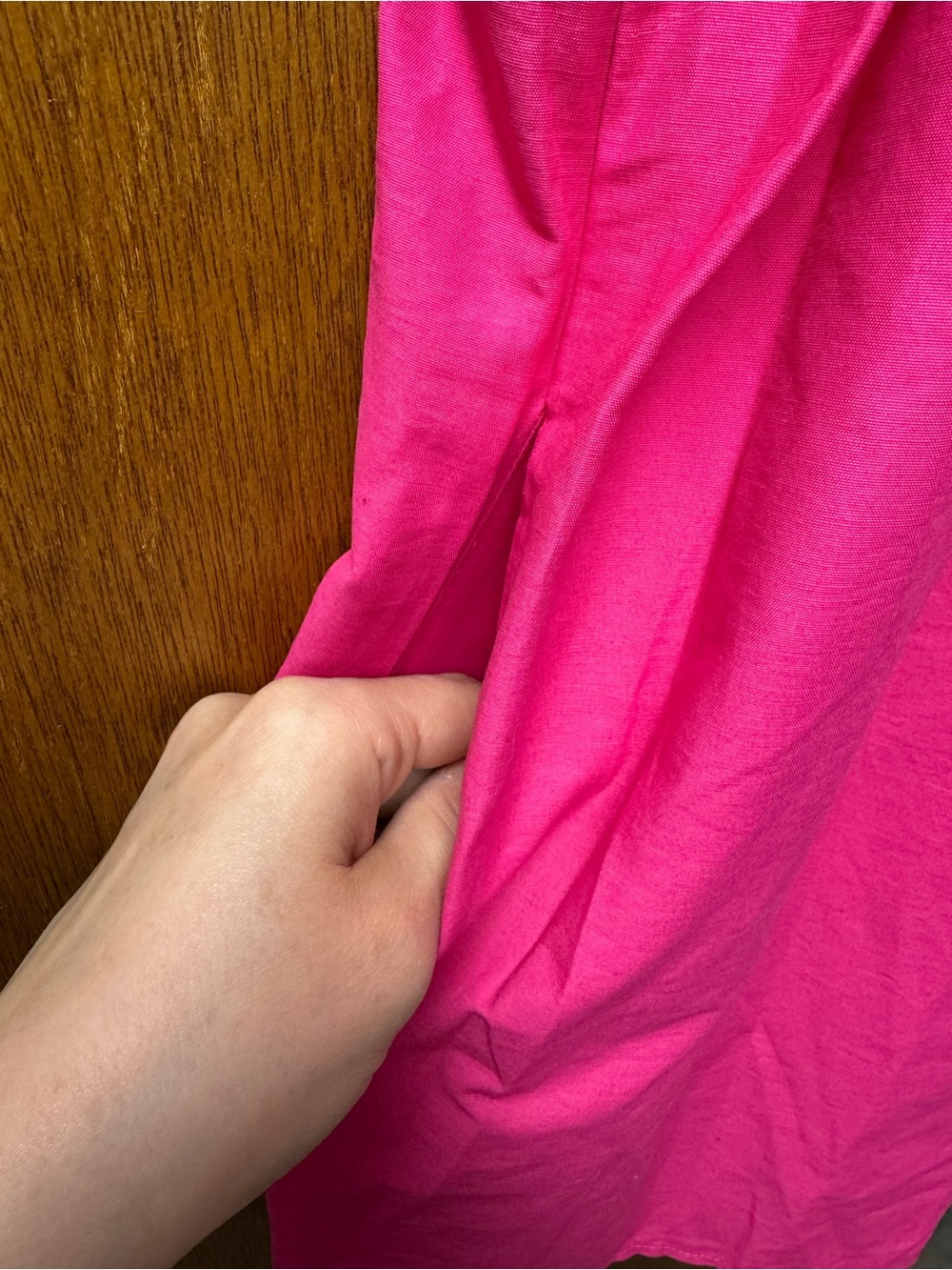 Anthropologie Daily Practice Sleeveless Split-Neck Mini Dress Hot Pink XL NEW - Picture 7 of 14